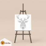 Spalvinimo drobė "Coloring deer" Spalvinimo drobės | Colorbee.lt